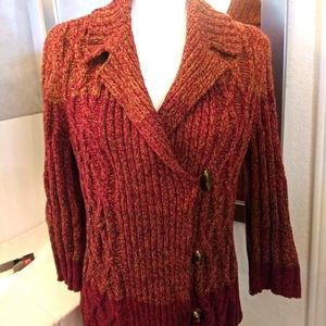 Jones New York double breasted Sweater.